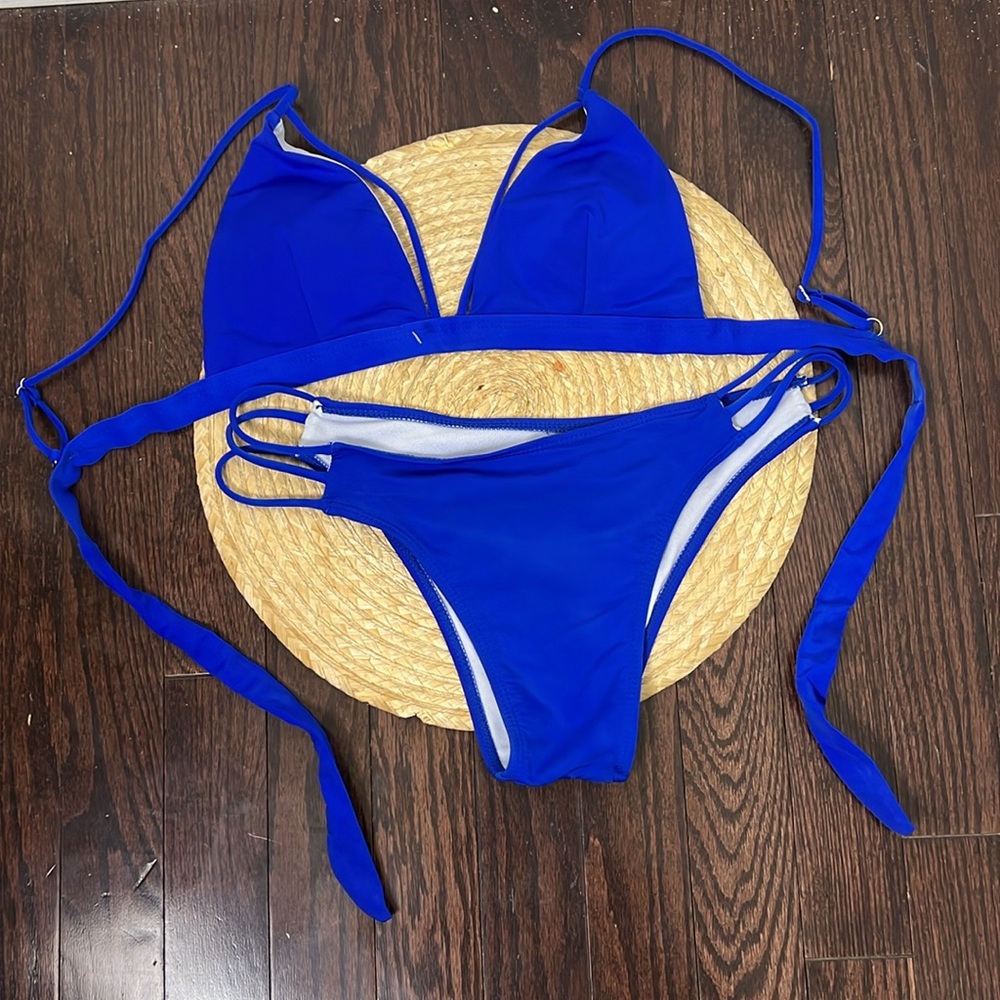Royal blue Bikini Set size large